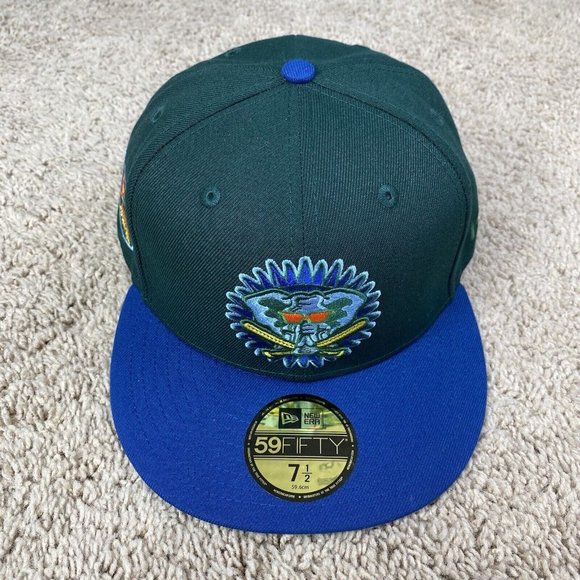 Oakland Athletics New Era 59Fifty Enchanted Forest Sz 7 1/2 50th Anni Green Cap - Picture 8 of 8